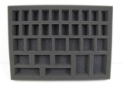 Battlefoam: Shield/ Spear Bag Foam Tray: 34 General Troop (1.5") 