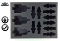 Battlefoam: WH30K: 3 Javelin Attack Speeder 10 Scimitar Jetbike Foam Tray (BFL-3) 