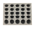 Battlefoam: WH40K: Genestealer Cults: 5 Atalan Jackals Foam Tray (BFL-2.5) 