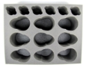 Battlefoam: WH40K: Necron: Tray: 9 Spyder 18 Scarab 