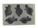 Battlefoam: WH40K: Space Marine: 5 Thunderwolf Cavalry Foam Tray (BFS-3) 