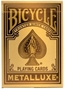 Bicycle Playing Cards: MetalLuxe Holiday Gold - 10036363 [073854095157]