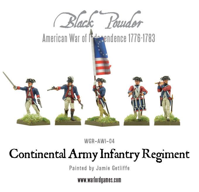 Black Powder CONTINENTAL Army Infantry Regiment WLG WGRAWI04 for sale online