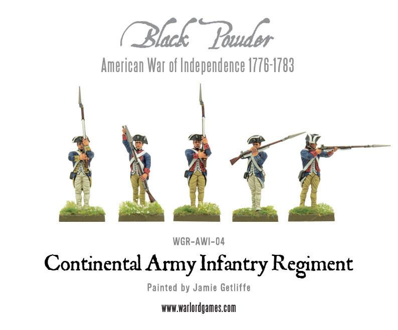 Black Powder CONTINENTAL Army Infantry Regiment WLG WGRAWI04 for sale online
