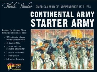 Black Powder: American War of Independence 1776-1783: Continental Army Starter Set 