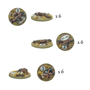 Black Powder Epic Battles: Zulu: Zulu Impi Casualty Markers