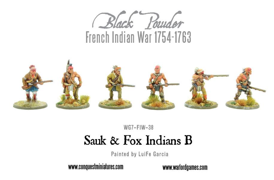 Black Powder: French Indian War 1754-1763: Sauk & Fox Indians B 