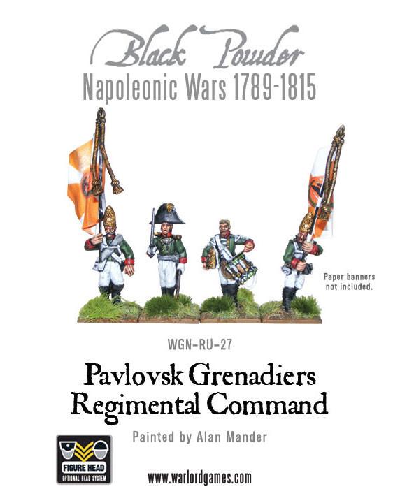 Black Powder Napoleonic Wars: Pavlovsk Grenadiers Regimental Command 
