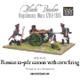 Black Powder Napoleonic Wars: Russian 12 Pdr Cannon1809-1815 with crew firing - WGN-RUS-33 [5060200844199]