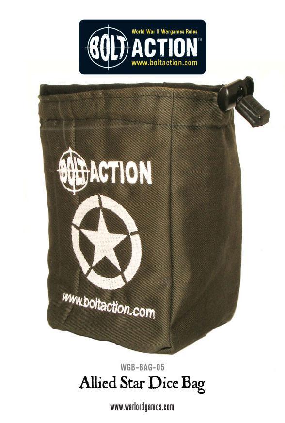 Bolt Action: Allied Star Dice Bag (Green) 