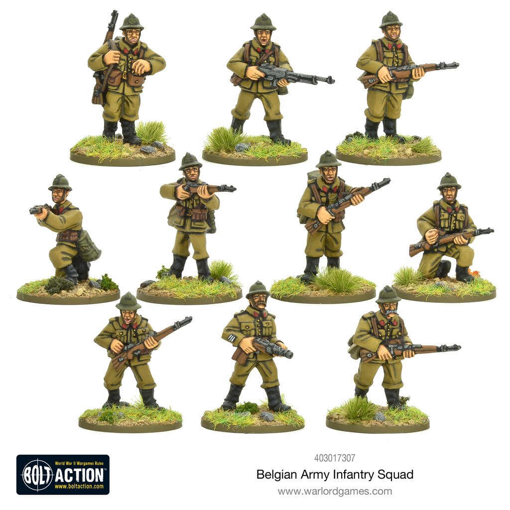 Bolt Action: Belgian: Army Infantry squad 