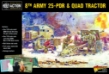 Bolt Action: British: 8th Army 25 Pounder, Quad and Limber - WLG402211001 402211001 [5060572502314]