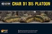Bolt Action: French: Plastic Char B1 Bis Platoon  - 402015501 [5060393707813]