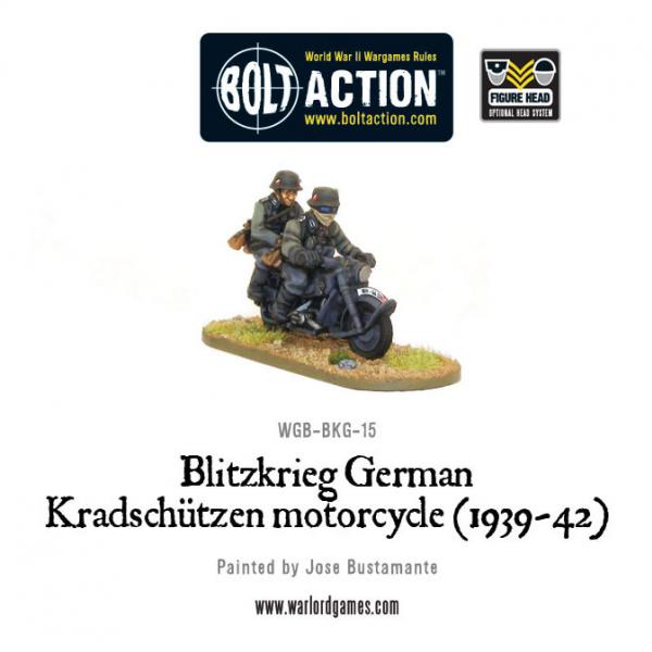Bolt Action: German: Blitzkrieg! German Kradschutzen motorcycle (1939-42) 