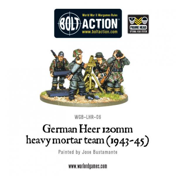 Bolt Action: German: Heer 120mm heavy mortar team (1943-45) 
