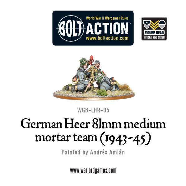 Bolt Action: German: Heer 81mm Medium Mortar Team (1943-45) 