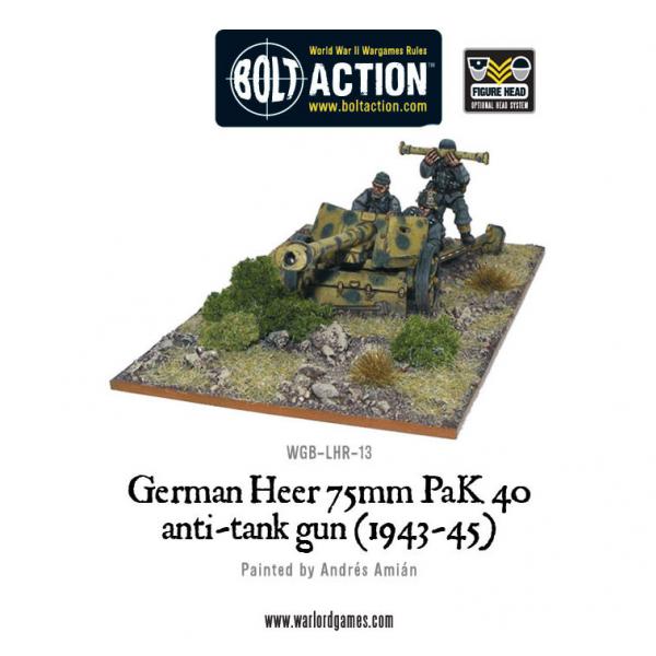 Bolt Action: German: Heer 75mm PaK 40 Anti-tank Gun (1943-45) 