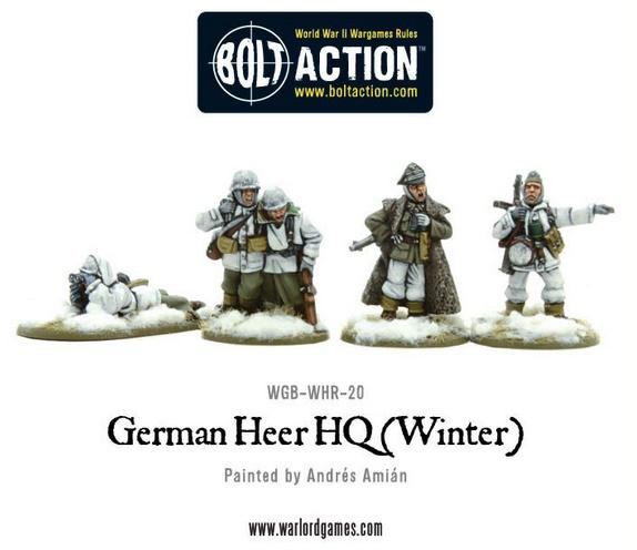 Bolt Action: German: Heer HQ (Winter) 