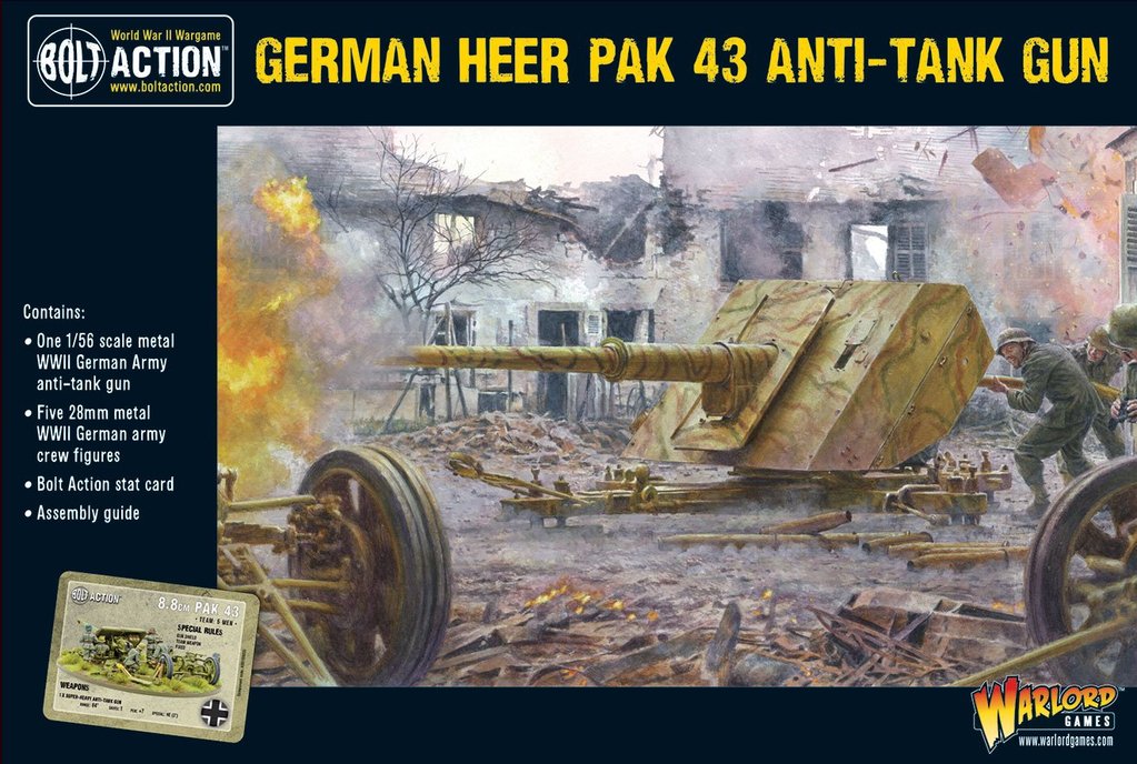 Bolt Action: German: Heer Pak 43 anti-tank gun 