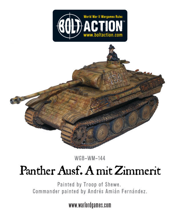 Bolt Action: German: Panther Ausf A with Zimmerit 