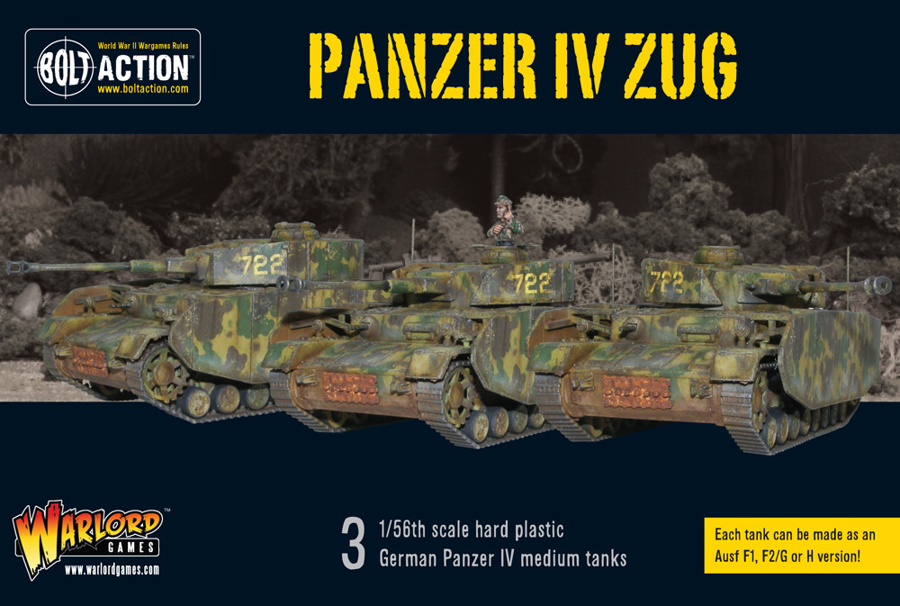 Bolt Action: German: Panzer IV Zug (3 Panzer IVs) 