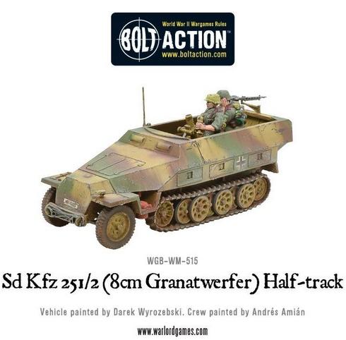 Bolt Action: German: Sd.Kfz 251/2 Ausf D (8cm Granatwerfer) Half Track 