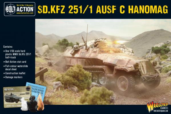 Bolt Action: German: Sd.Kfz 251 C Hanomag 