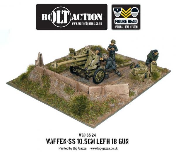 Bolt Action: German: Waffen SS 10.5cm LEFH 18 Gun 