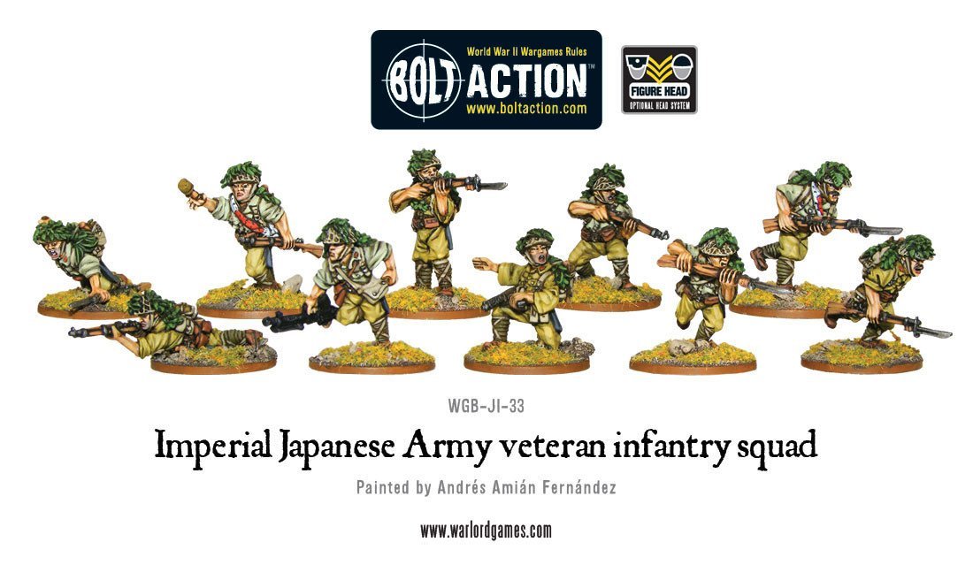 Bolt Action: Japanese: Imperial Japanese Army veteran infantry squad 