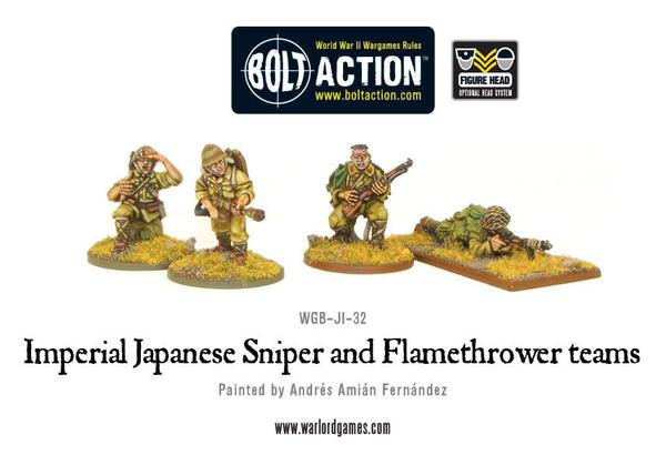 Bolt Action: Japanese: Sniper and Flamethrower teams 