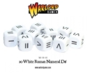 Hail Caesar: Orders Dice 10 White Roman Numeral D6 