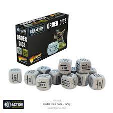 Bolt Action: Orders Dice Pack - Grey 