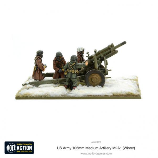 Bolt Action: USA: 105mm Medium Artillery M2A1 (Winter) 