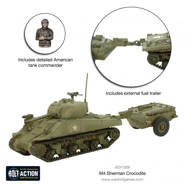 Bolt Action: USA: Sherman Crocodile Flamethower Tank 