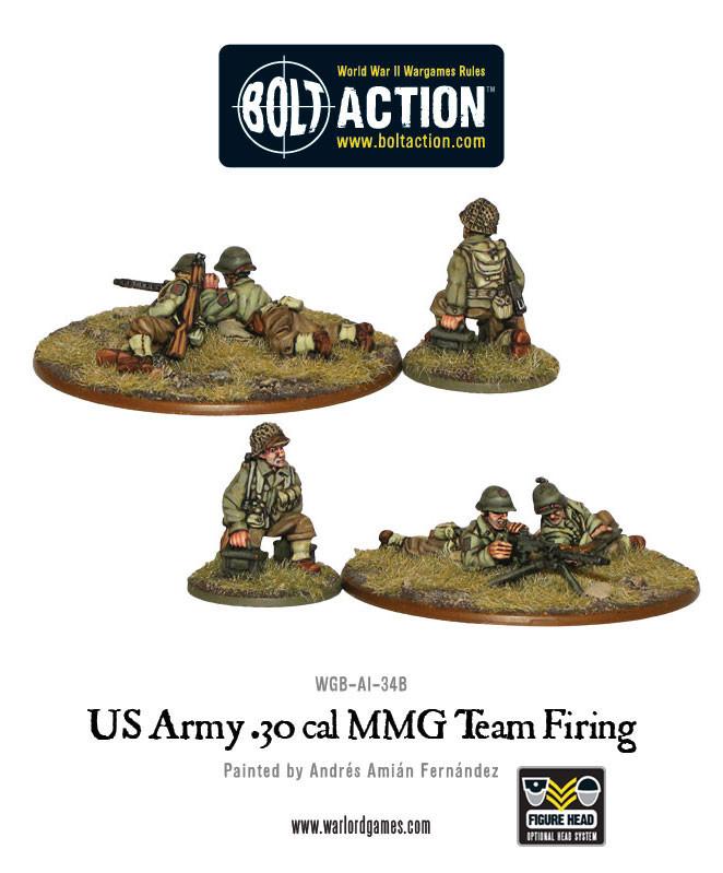 Bolt Action: USA: US Army .30cal MMG Team Firing 