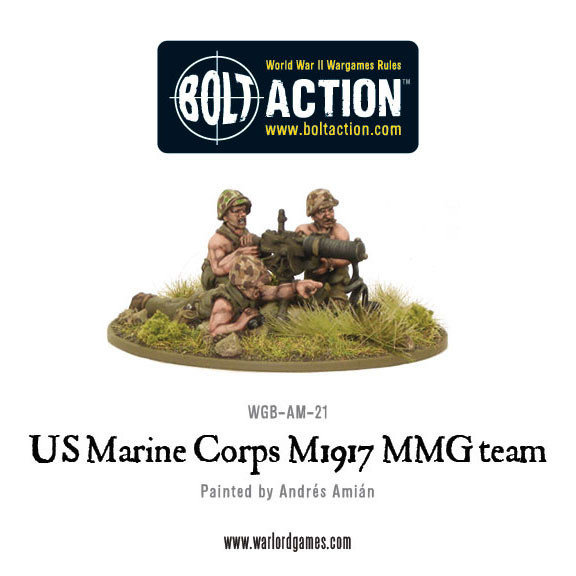 Bolt Action: USA: USMC M1917 MMG team 