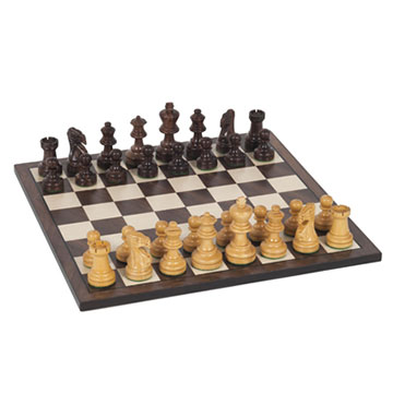 Chess: 12" SHEESHAM AND KARI WOOD 
