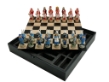 CHESS SET: Alice in Wonderland: Black Maple Chest - WWI-R75144-BCT [035756451431]