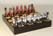 CHESS SET: CRUSADES BLACK/MAPLE CHEST - WWI-R75641-BCT [035756756437]