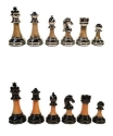 CHESSMEN BOBBY FISCHER METAL/ACRYLIC, 3.5" KING 