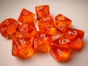 Chessex (23203): D10: Translucent: Orange/White 