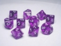Chessex (23277): D10: Translucent: Purple/White 