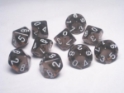 Chessex (23208): D10: Translucent: Smoke/White 