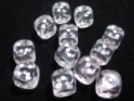 Chessex (23601): D6: 16mm: Translucent: Clear/White 