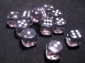 Chessex (23608): D6: 16mm: Translucent: Smoke/White 