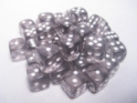 Chessex (23808): D6: 12mm: Translucent: Smoke/White 