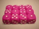 Chessex (25627): D6: 16mm: Opaque: Light Purple/White 