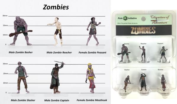 Characters of Adventure- Zombies: Set A 
