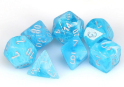Chessex (20566): Mini Polyhedral 7-Die Set: Luminary Sky/silver 