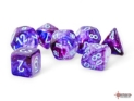 Chessex (22557): Mega-Hedral 7-Die Set: Nebula (Nocturnal / Turquoise) Luminary 